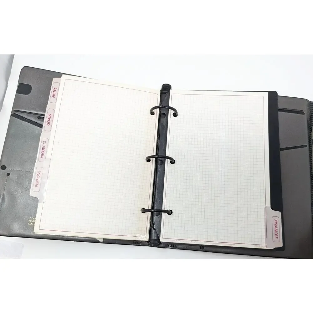 Vintage 90s Burgundy Day Runner Planner Calendar  71872